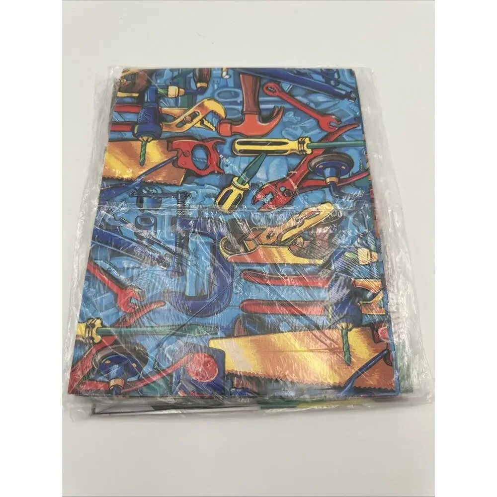 4 Packs Vintage Forget Me Not Gift Wrap Dad Theme